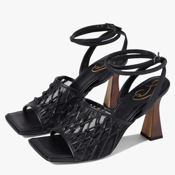 Sam Edelman Women's Candice Ankle Strap High Heel Sandals Sz 10 Black - Picture 1 of 14